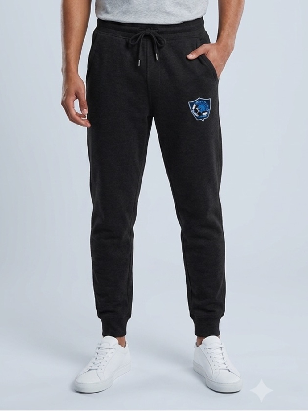 Holloway Black Pants with Blue Emblem